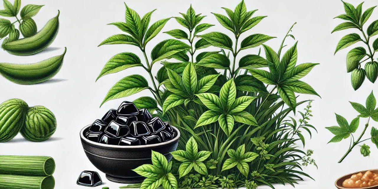 Lengkong Atau Cincau Dari Sebuah Tanaman Yang Di Olah