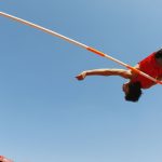 Olahraga Atletik Cabang Lompat Galah Dengan Satu Tongkat
