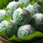 Masakan Tradisional Kue Indonesia Klepon Bulat Kecil